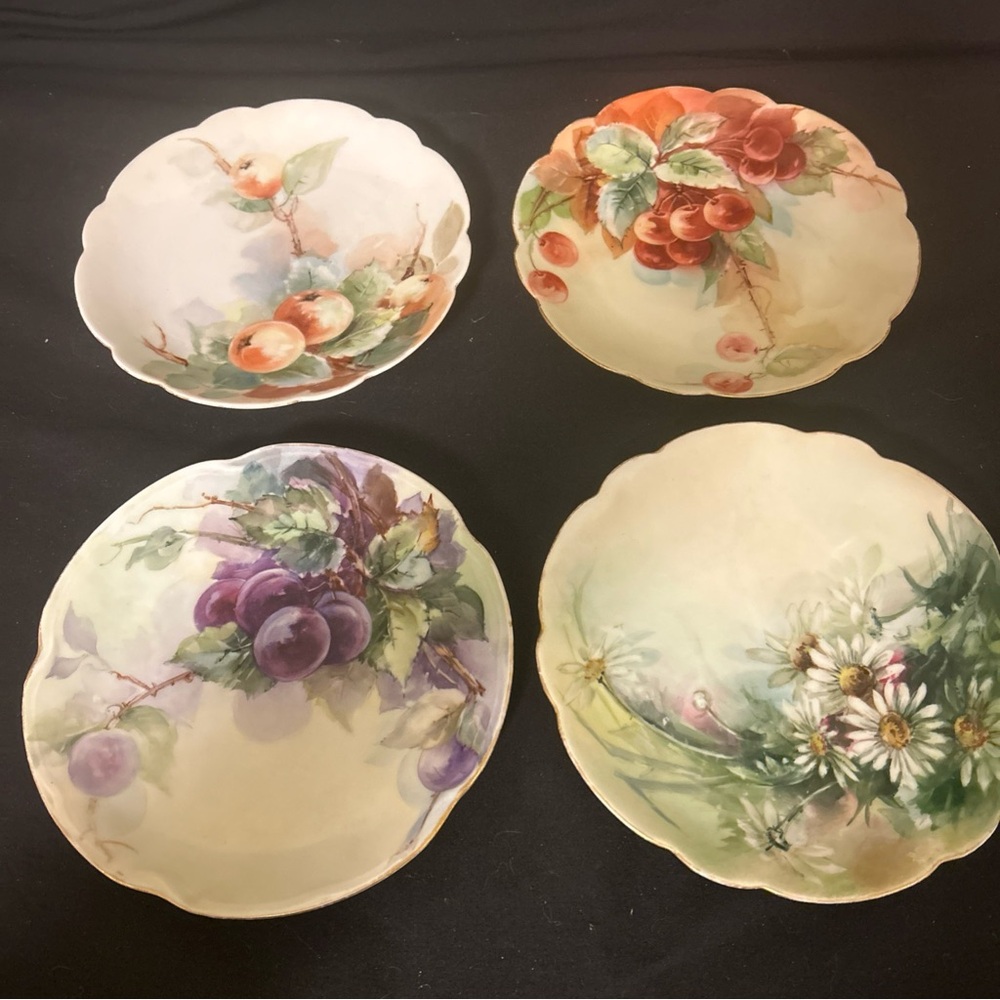 Handpainted Bavaria appetizer set. Beautiful!